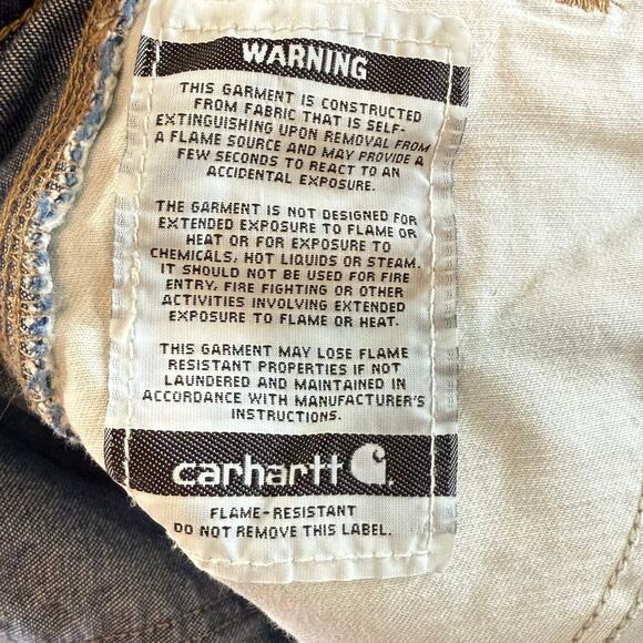 Carhartt FR Cat 2 Jeans Size 36x32 ATPV 16 NFPA Flame Resist Carpenter Workwear - Picture 12 of 16
